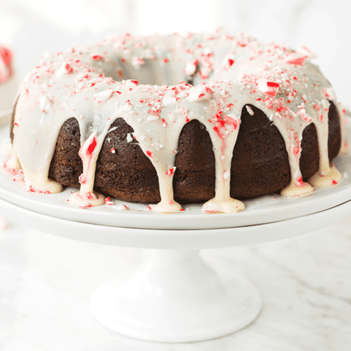 Chocolate Peppermint Bundt Cake - The First Year