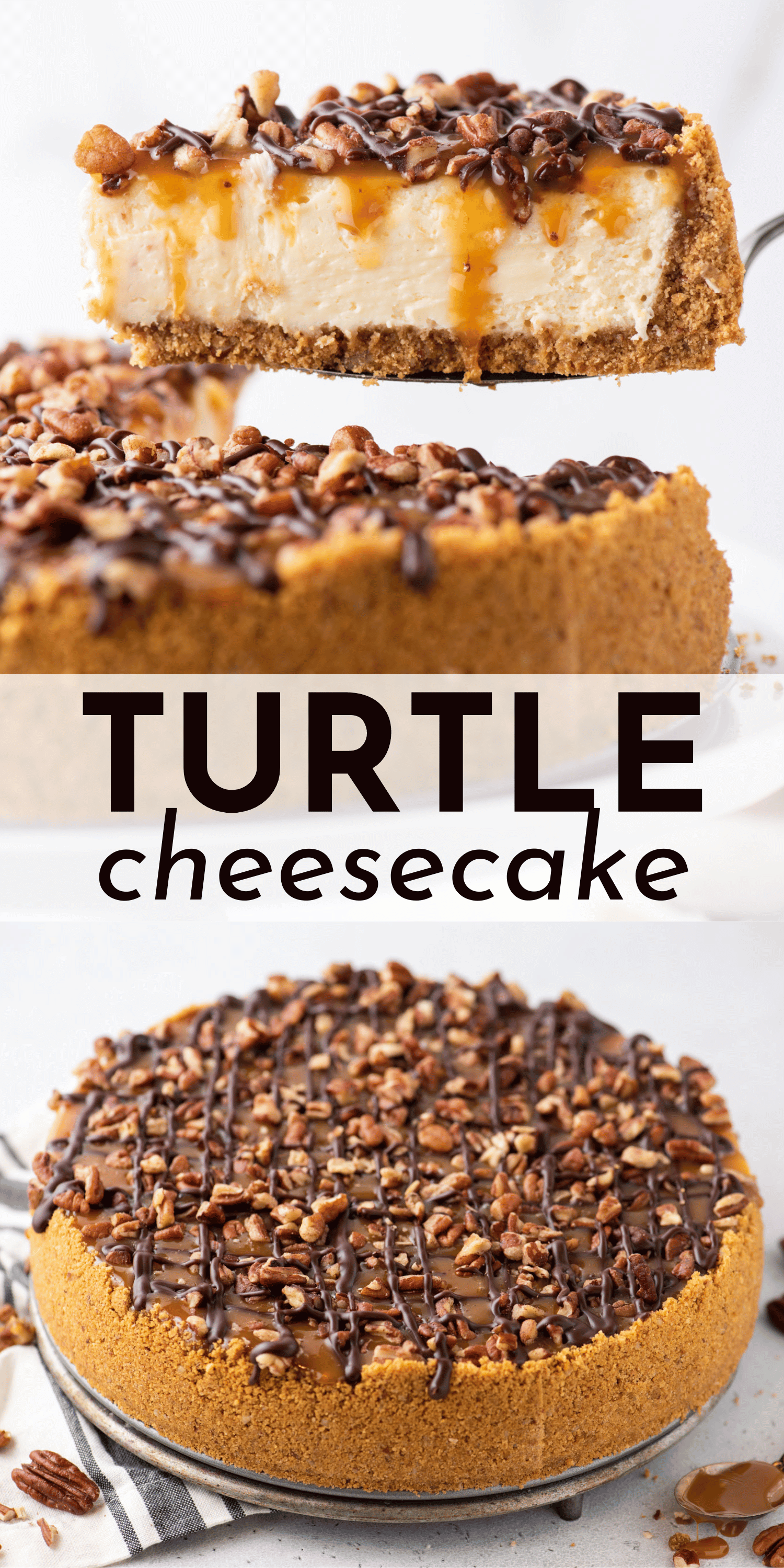 The Best Turtle Cheesecake Recipe The First Year   Turtle Cheesecake June 2023 Pin 3 