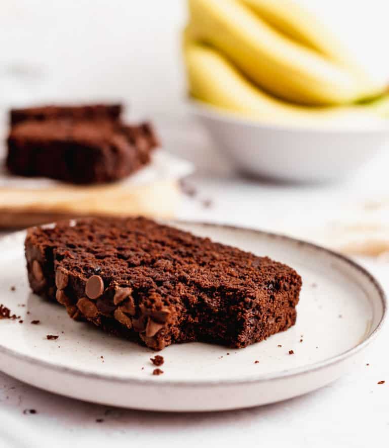 Moist Double Chocolate Banana Bread - The First Year