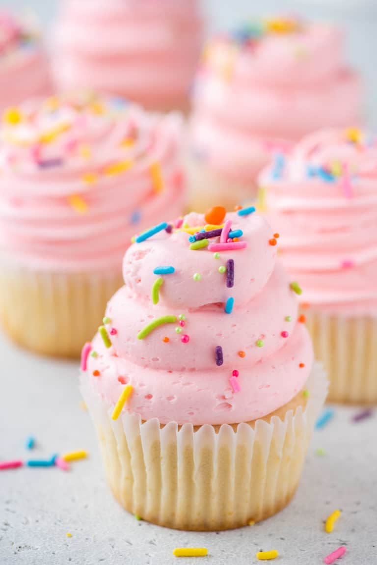 Easy Gluten-Free Vanilla Cupcakes | The First Year Blog