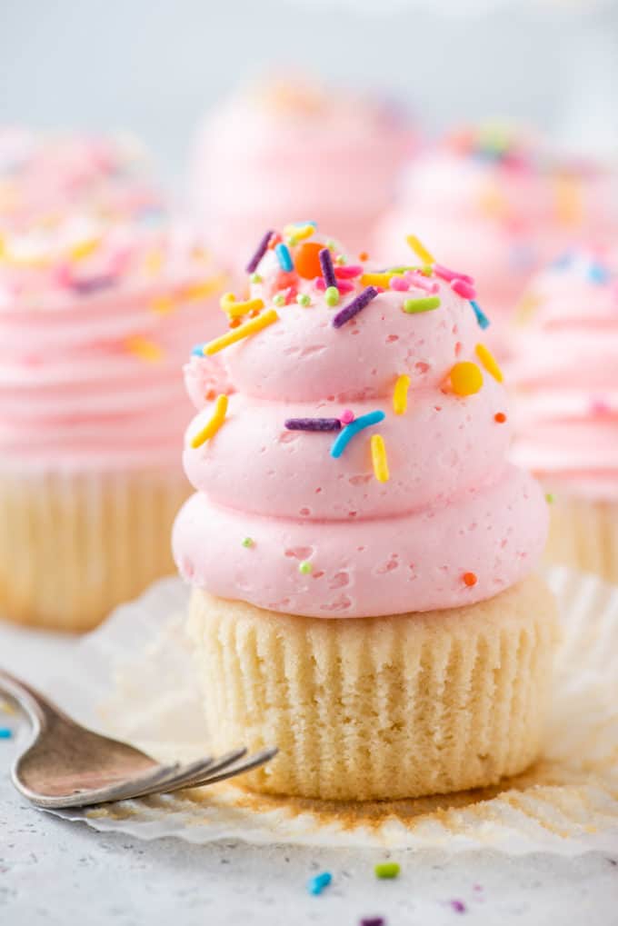 Easy Gluten-Free Vanilla Cupcakes | The First Year Blog