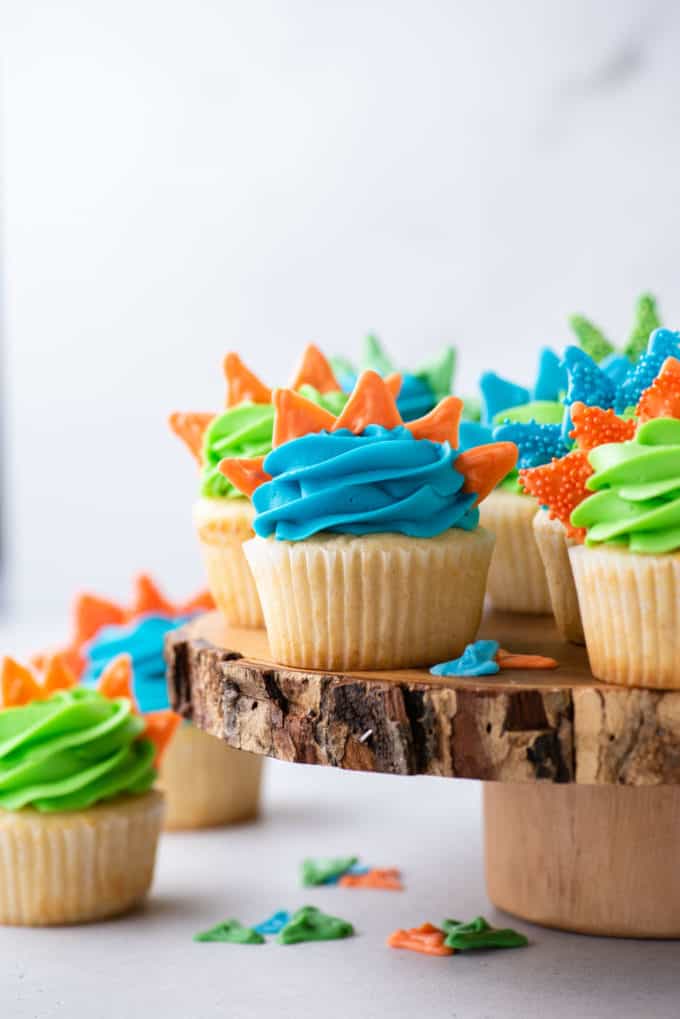 Easy Homemade Dinosaur Cupcakes | The First Year