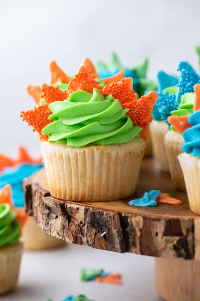 Easy Homemade Dinosaur Cupcakes | The First Year