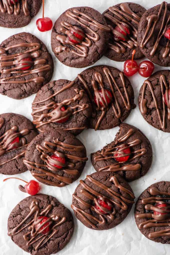 Chocolate Cherry Cookies l The First Year Blog