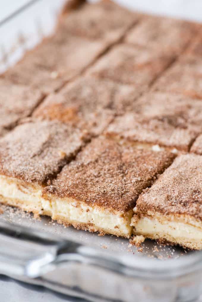 Easy Churro Cheesecake Bars L The First Year Blog