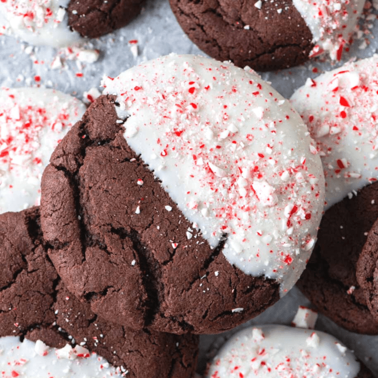 Chocolate Candy Cane Cookies Square 2022 768x768 
