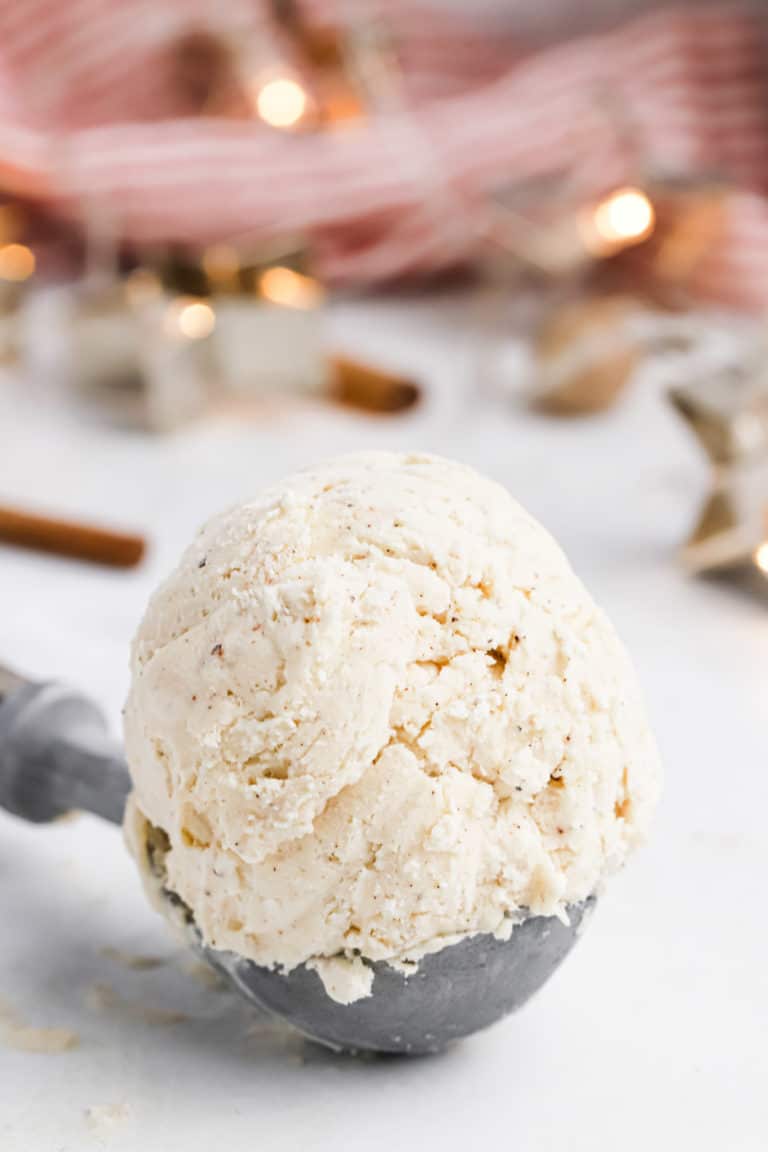 Eggnog Ice Cream Recipe (Easy) The First Year
