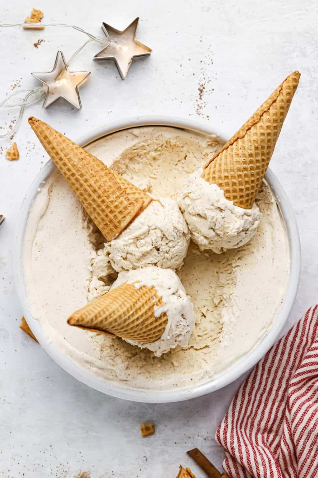 Eggnog Ice Cream Recipe (Easy) The First Year