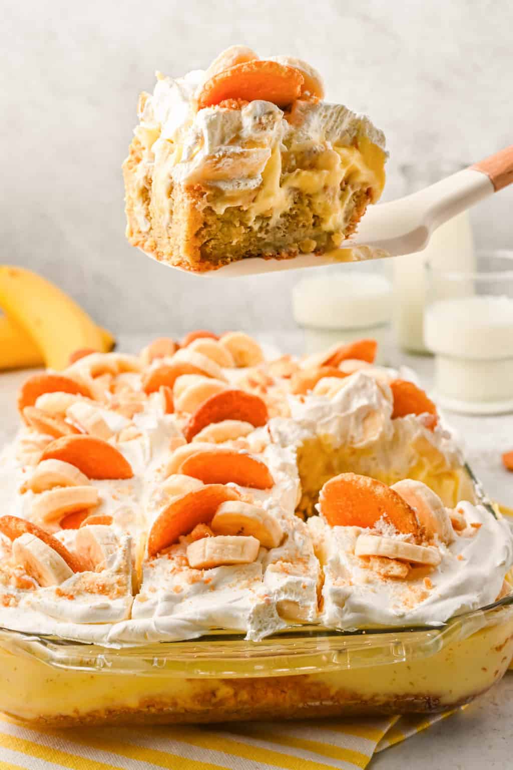 Banana Pudding Poke Cake - The First Year