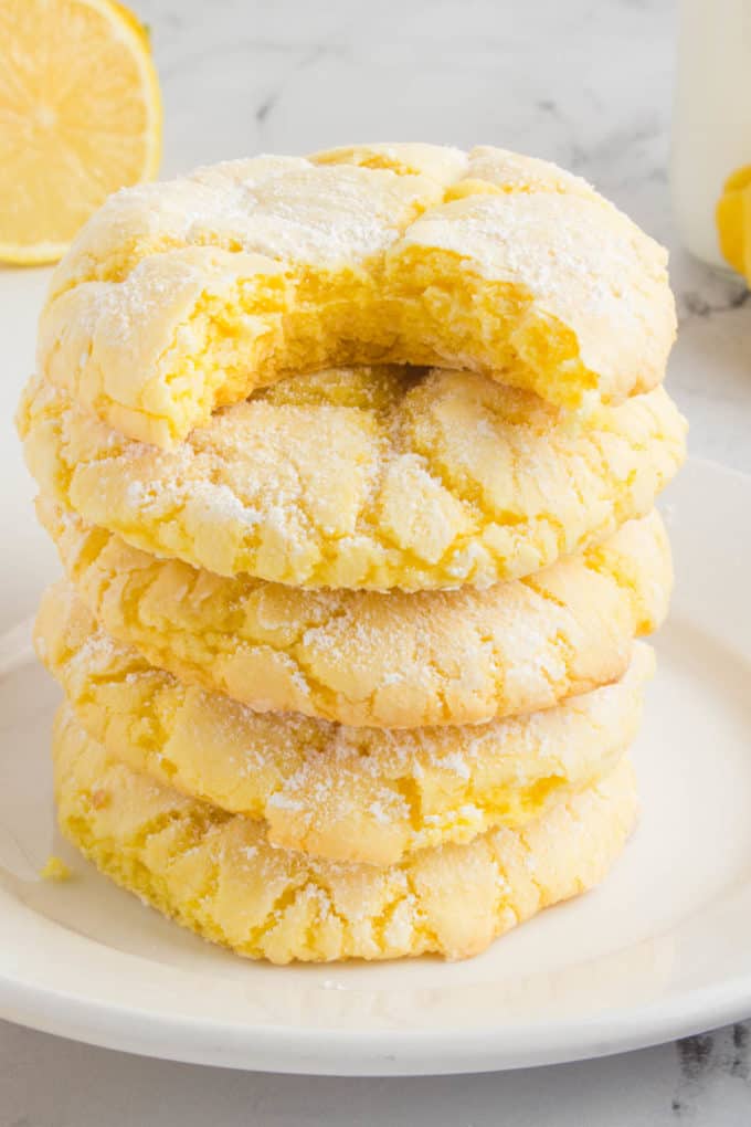 Lemon Cake Mix Cookies - The First Year