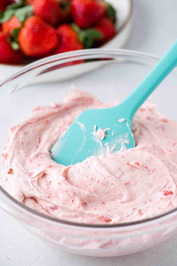 Strawberry Cream Cheese Frosting - The First Year