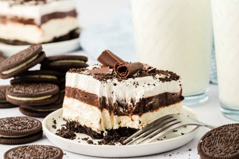 No Bake Chocolate Lasagna Dessert - The First Year