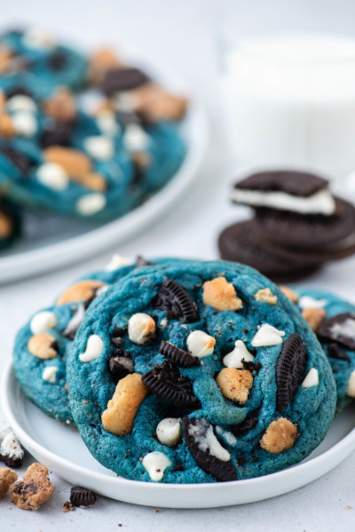 The Best Loaded Cookie Monster Cookies - The First Year