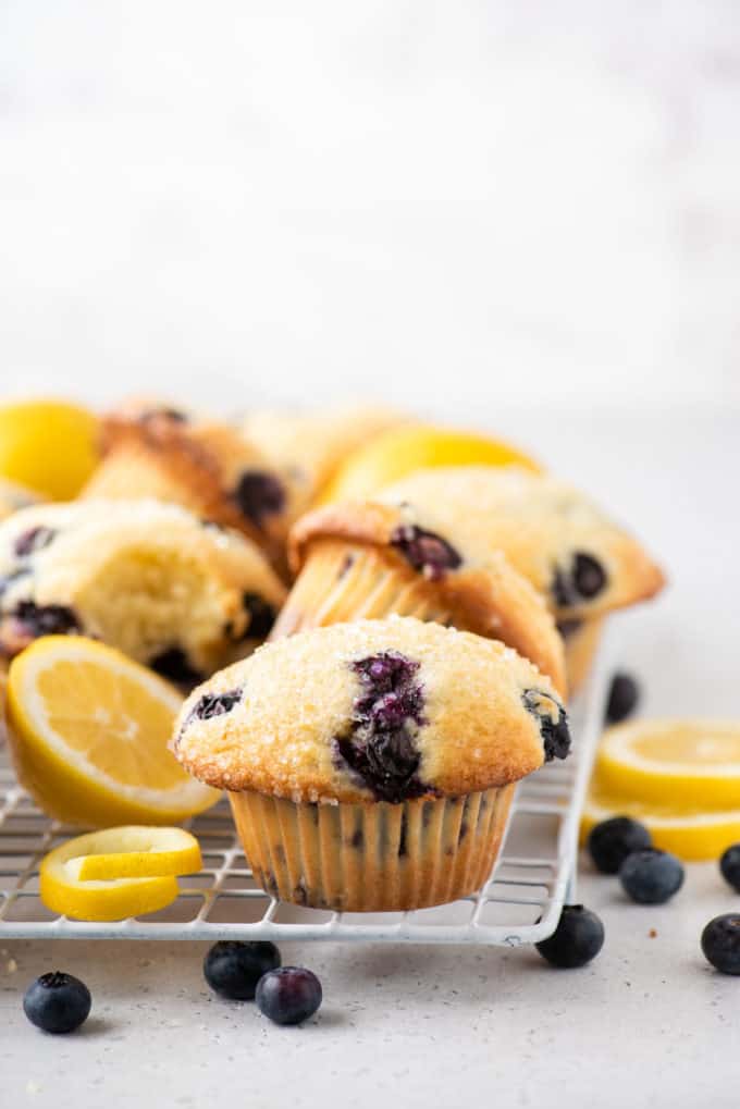Lemon Blueberry Muffins - The First Year