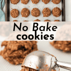 No Bake Peanut Butter Chocolate Oatmeal Cookies - The First Year