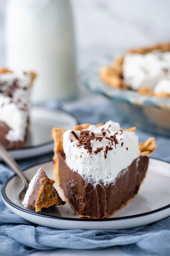 Old Fashioned Chocolate Cream Pie Recipe - The First Year