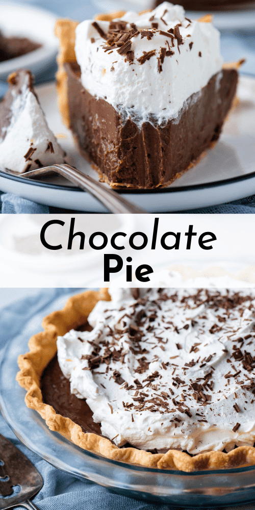 Old Fashioned Chocolate Cream Pie Recipe - The First Year