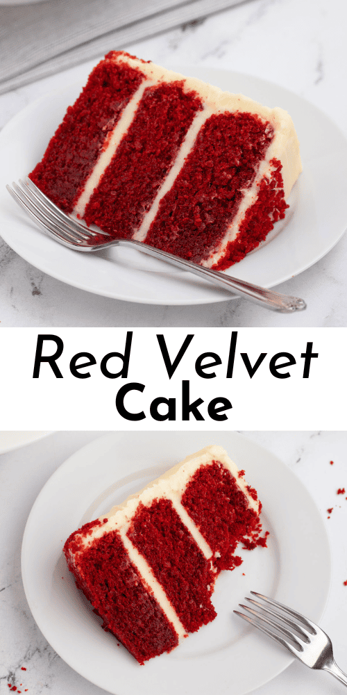 Red Velvet Cake with Cream Cheese Frosting - The First Year