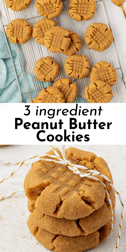 3 Ingredient Peanut Butter Cookie - The First Year Blog