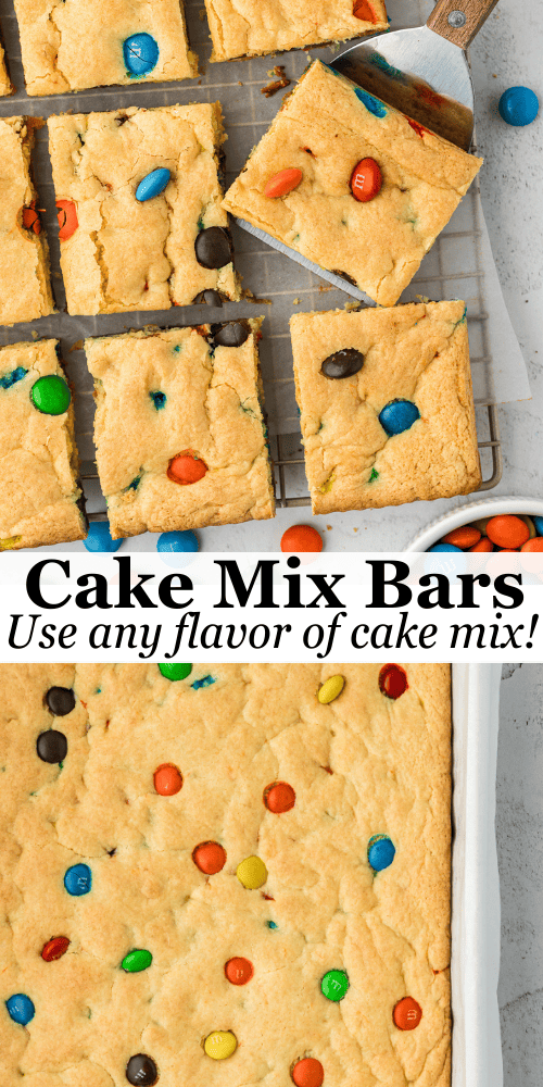 Cookie Bars from Cake Mix - The First Year