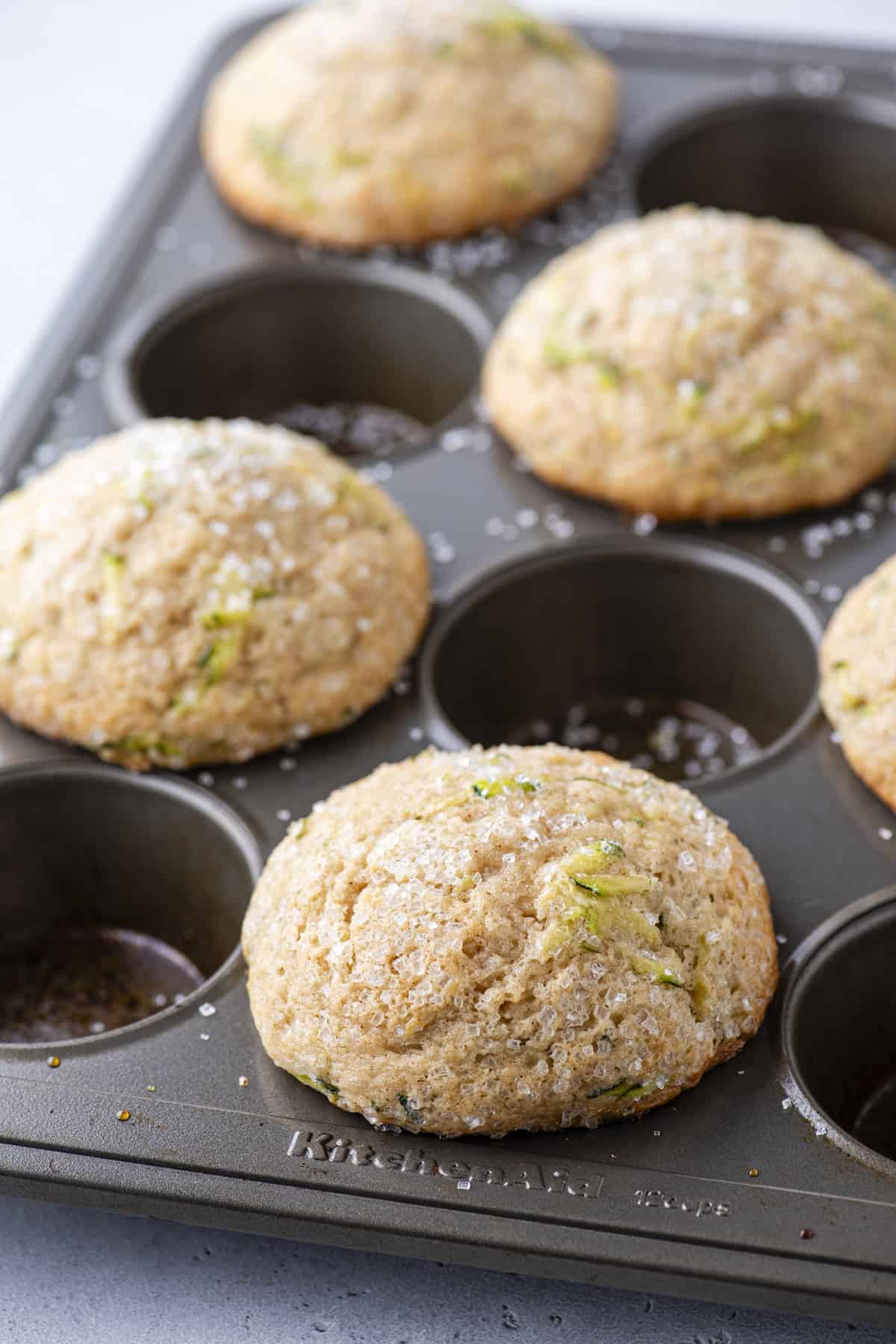 zucchini muffins in every other muffin whole of a muffin pan