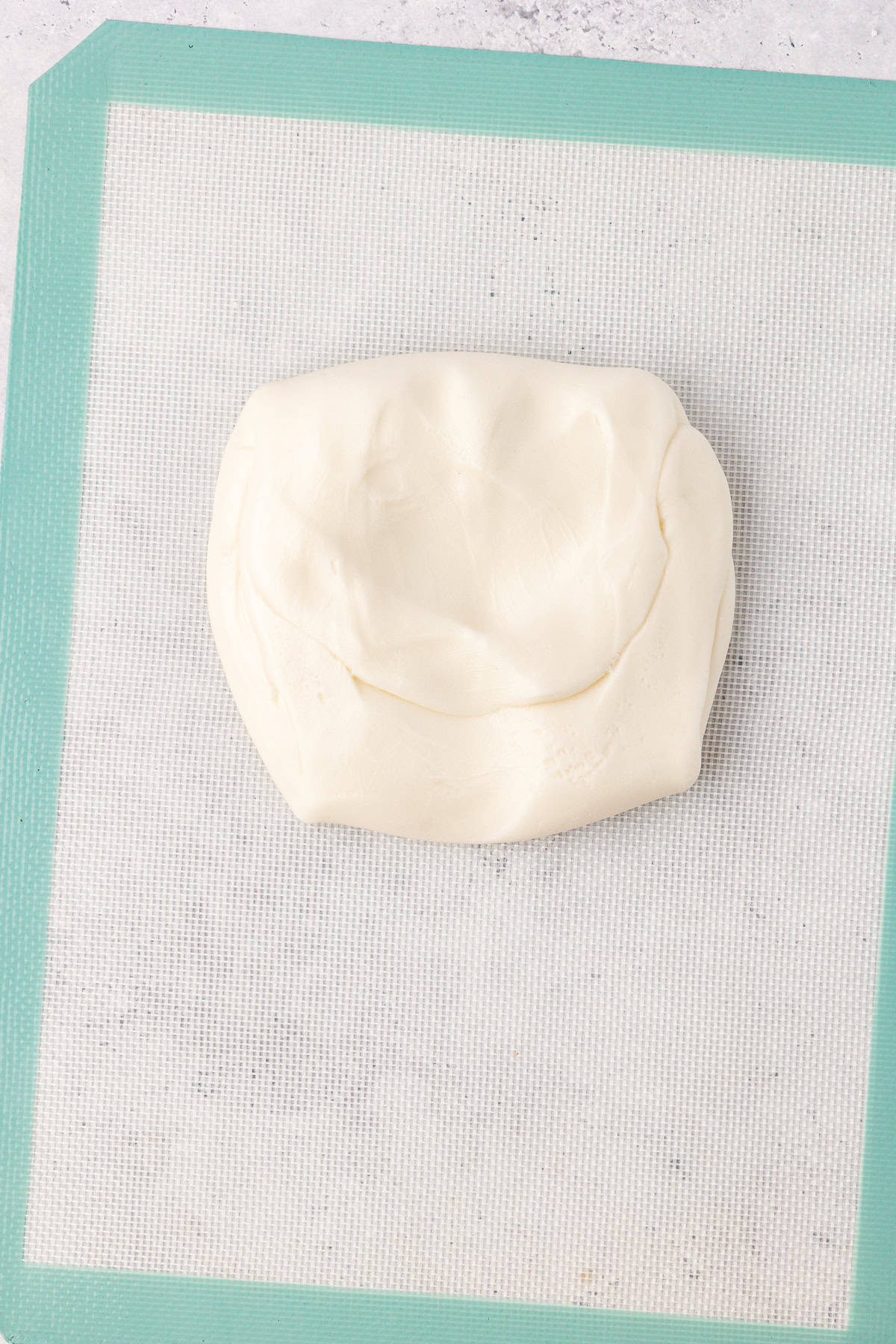 peppermint patty dough on a silicone mat