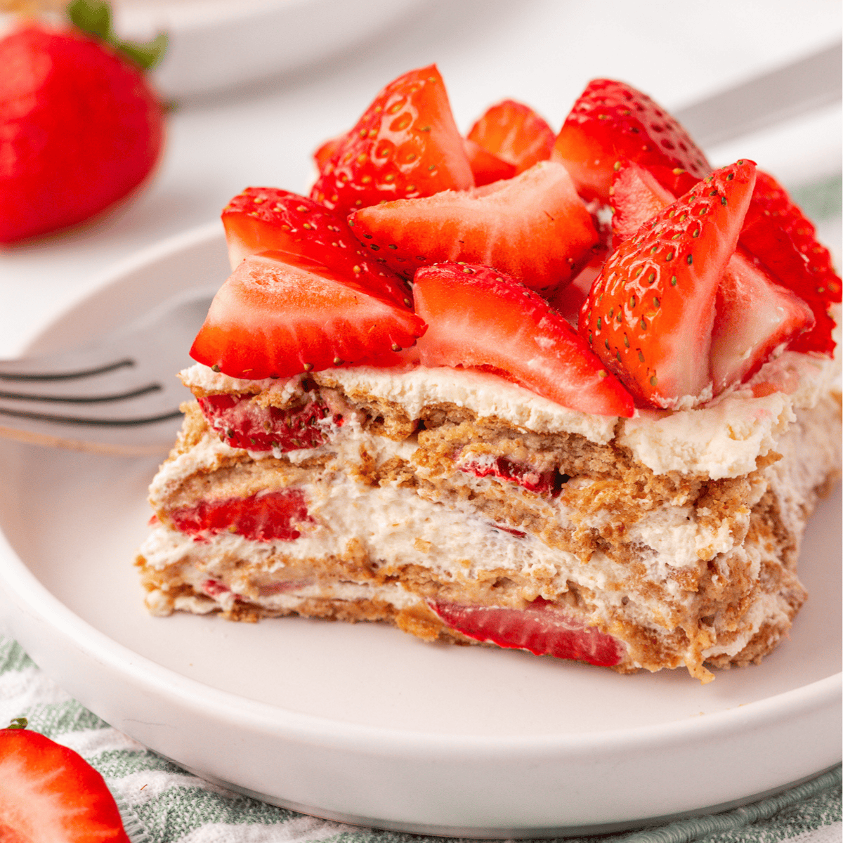 Strawberry Icebox Cake - The First Year