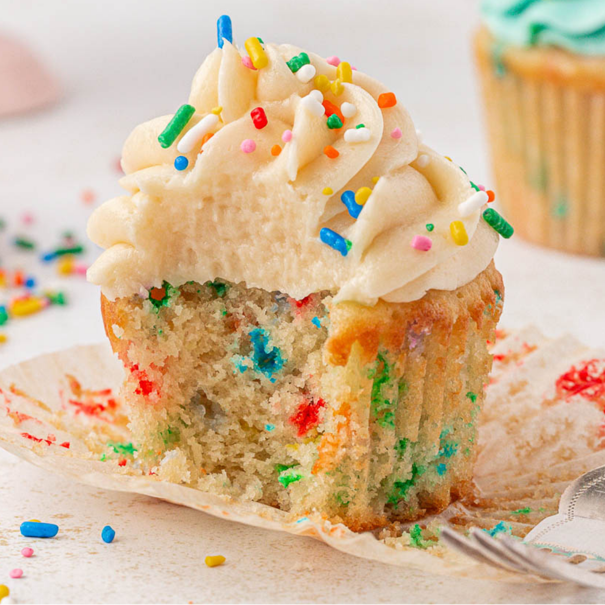 Homemade Funfetti Cupcakes